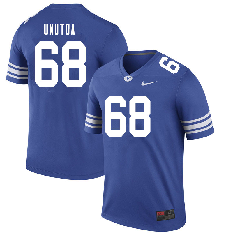 Men #68 Mo Unutoa BYU Cougars College Football Jerseys Sale-Royal